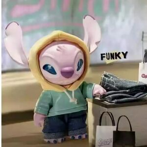 Disney Stitch Gen Z Street Style MINISO Vinyl Plush Bag Charm‎ NIB- Funky